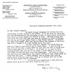 Crocker Land letter