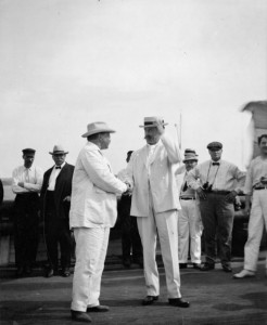 Roosevelt and peary at Oyster Bay