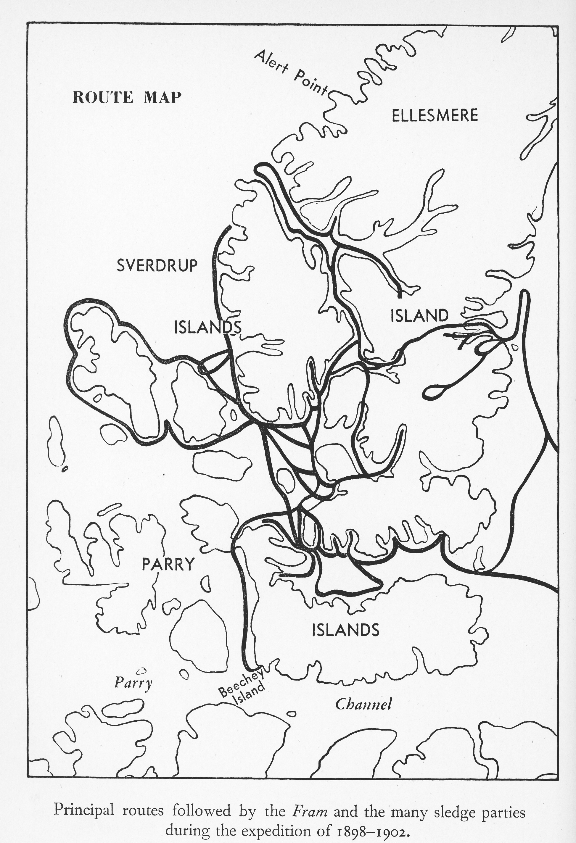 Sverdrup's routes